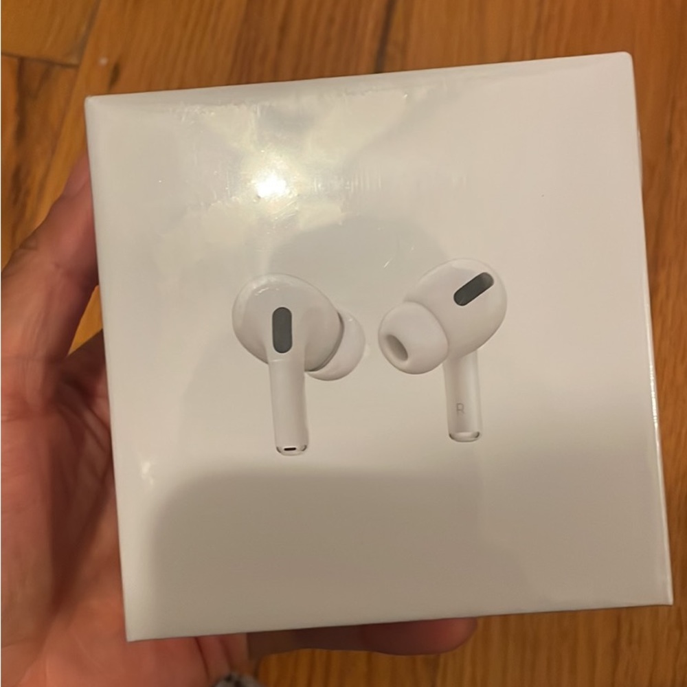Airpod pros.Brand new. In box & packaging. Willing to wiggle on price a little.
